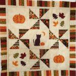 Made with 5" Pre-cuts and 1/2 yard of background fabric in muted tones